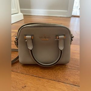 Taupe grey Kate spade mini purse
